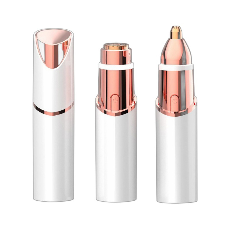 2 in1 alat cukur lipstik baru, pemangkas alis multi -fungsional, alat cukur pribadi wanita, perangkat pemindahan rambut listrik USB